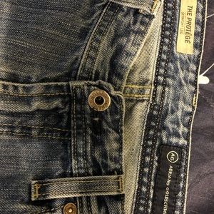 Men’s AG Adriano Goldschmied distressed blue jeans